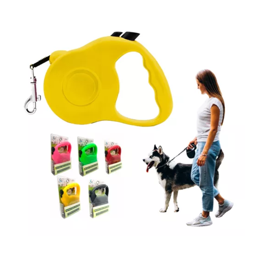 CORREA EXTENSIBLE RETRACTIL PARA MASCOTAS