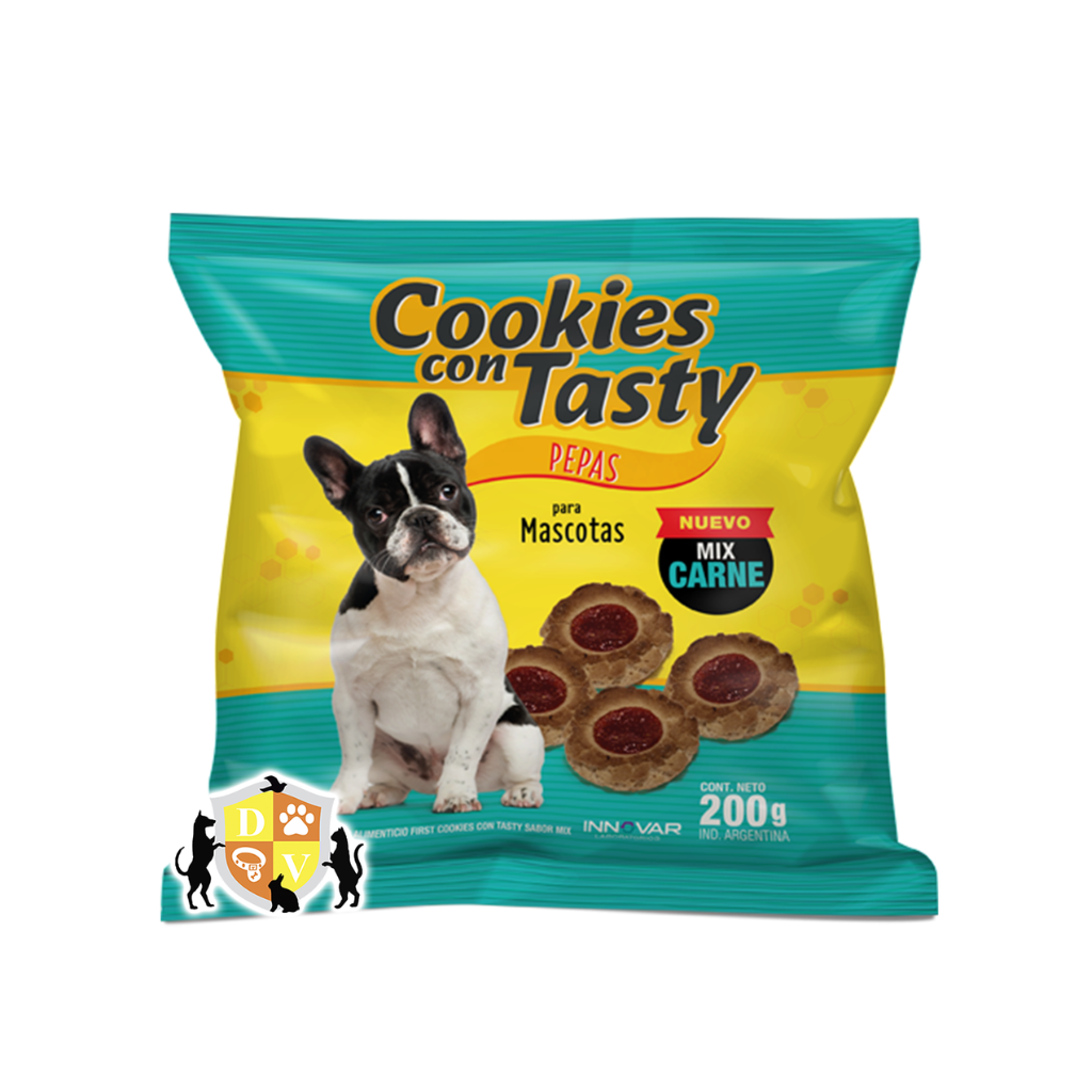 Cookies Con Tasty Pepas Snack Galletitas - 200 Gr