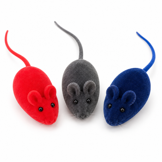 PACK X3 RATONCITOS DE JUGUETE PARA GATOS