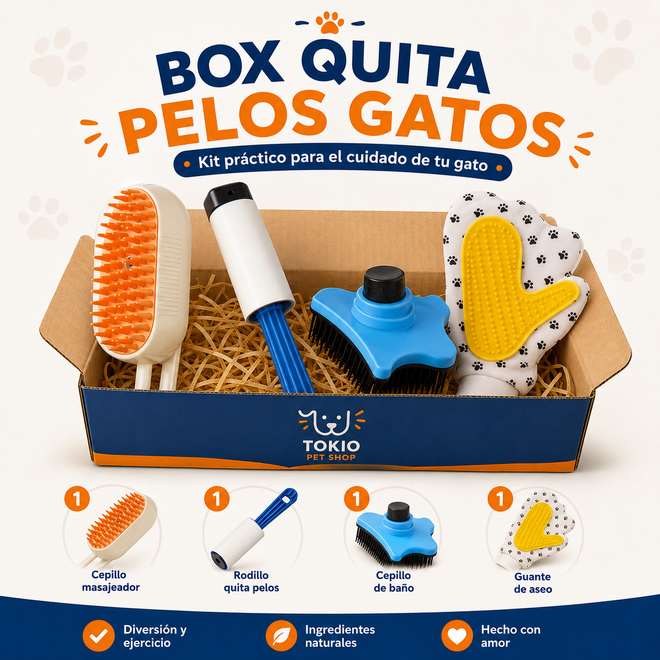 BOX QUITA PELOS GATOS